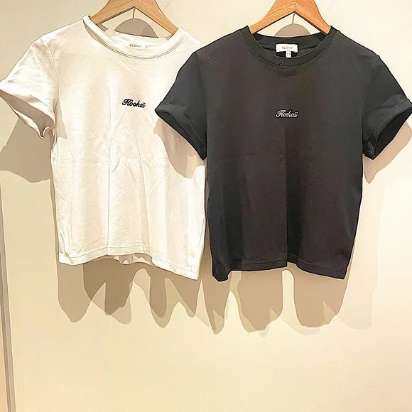 Two Kookai Cropped Tees - Picture 1 of 4
